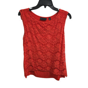 Very Good M orange lace Tank Top